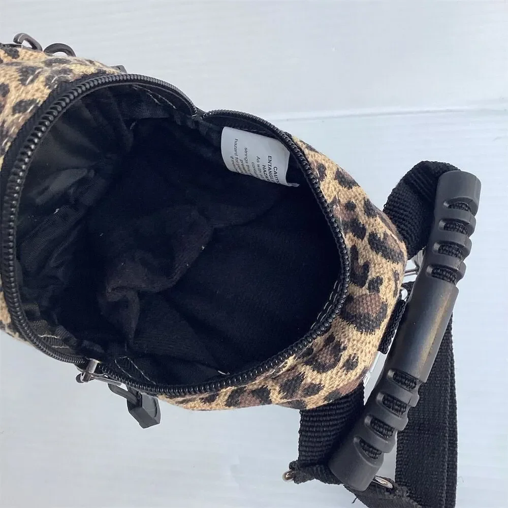 Leopard Print Mini Daypack Backpack Unisex Casual Adjustable Straps - Picture 8 of 10